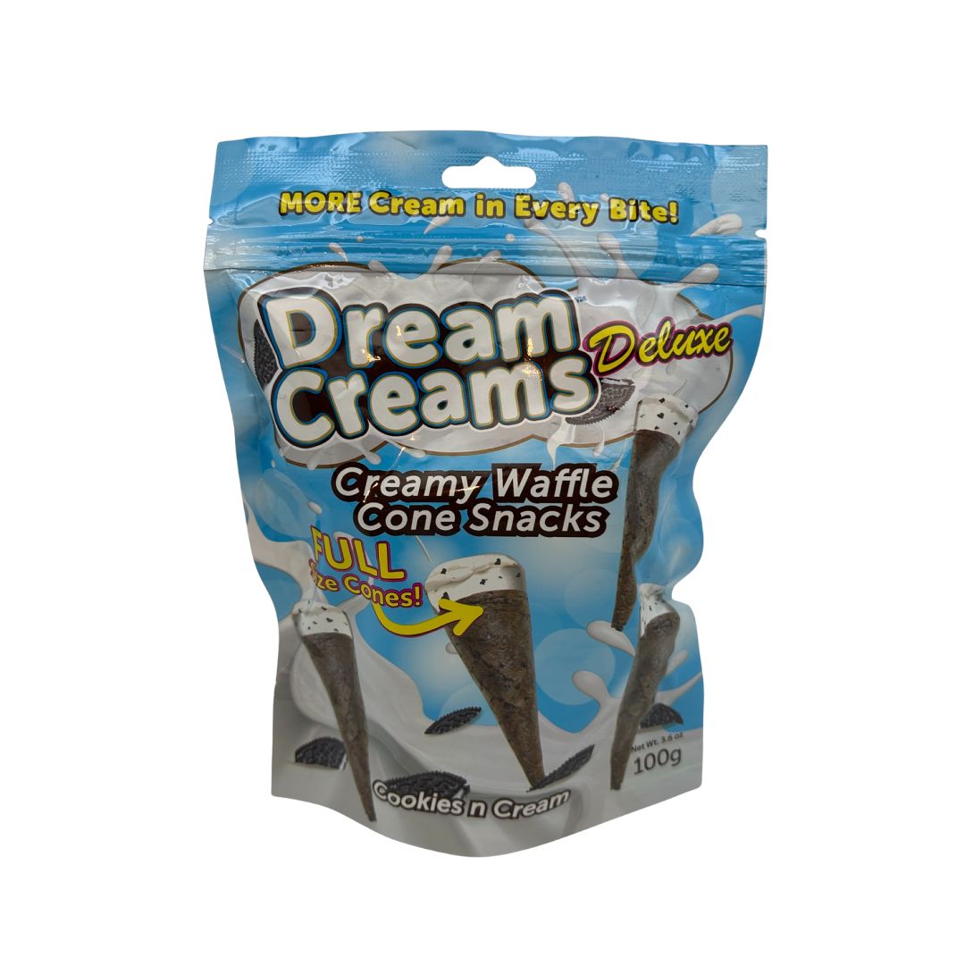 Dream Creams Cookies & Cream Waffle Cone Snacks | Tray of 6