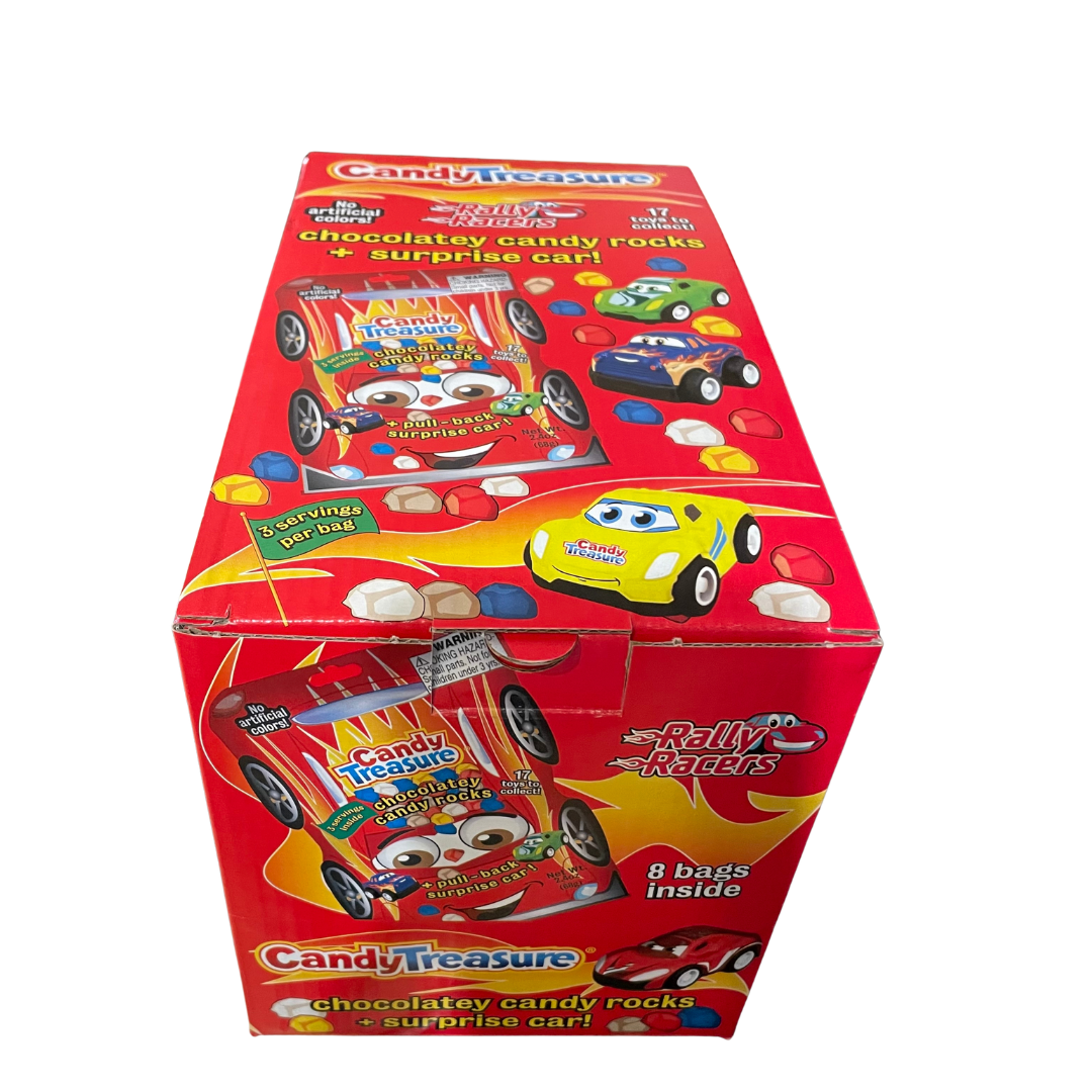 New! Candy Treasure Surprise Car Bags with Chocolatey Candy | Tray of 8