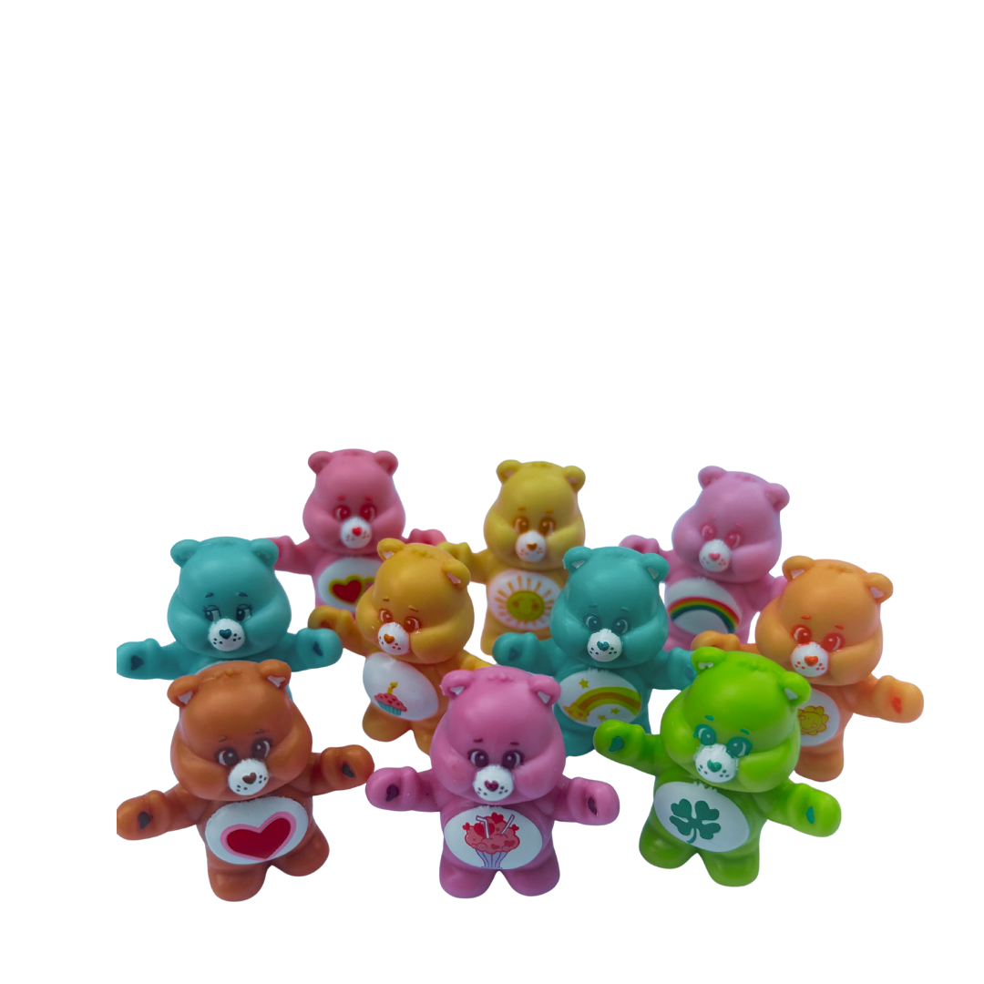 Candy Treasure Care Bears Birthday Cake Cream Konz with Care Bear Toy | Tray of 10
