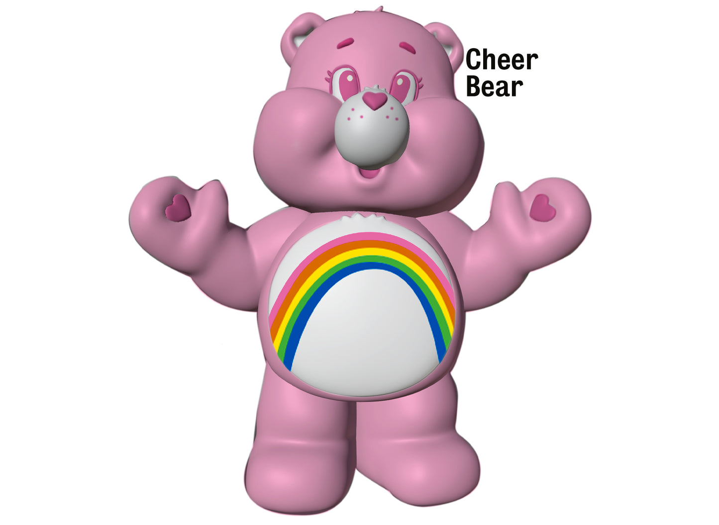 New! Candy Treasure Care Bear Candy Bags with Chocolatey Candy Rocks & Toy | Tray of 8 Bags