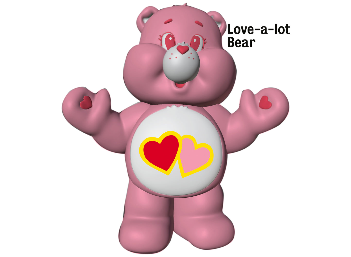 Candy Treasure Care Bears Birthday Cake Cream Konz with Care Bear Toy | Tray of 10